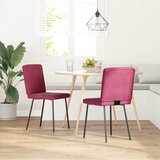Maison Chic Jedilni stoli - Vzorci stoli 2 kosa vinsko rdeč žamet A599, (22031791) | Shoptok.si