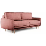 Bonami Selection Crvena sklopiva sofa od bouclé tkanine 215 cm Patti –