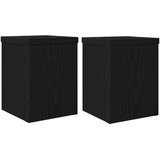  Stalak za biljke 2 pcs Crni hrast 15 x 15 x 20 cm | Eponuda.com