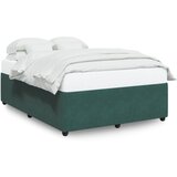 Maison Chic Posteljni okvir - Dvoposteljna postelja - Zakonska postelja brez vzmetnice temno zelen 160x200 cm žamet-J4495, (21766106) | Shoptok.si