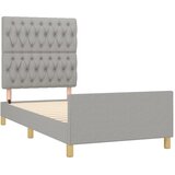  Okvir za krevet bez madraca svjetlosivi 90x190 cm od tkanine | shoptok.hr
