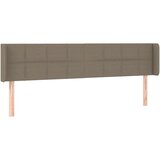  Posteljno vzglavje taupe 203x16x78/88 cm blago, (20933835) | Shoptok.si
