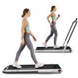  Tekalna steza 1-12 km/h, LED zaslon, do 120 kg - srebrne barve | Shoptok.si