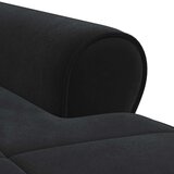  Ležaljka s jastukom Crna 91 x 157 x 91 cm Baršun | shoptok.hr