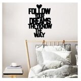 Opviq zidna dekoracija Dreams Way, 40x54 cm, 1.5 mm, Crna | Eponuda.com