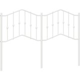 Maison Chic kovinsko posteljno vzglavje - vzglavna omarica - nočna omarica belo 135 cm, (21705039) | Shoptok.si