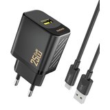 Dudao A27STEU 25W GAN POLNILEC S KABLOM ZA IPHONE 12 13 14 BELA, (5000259932) Cene