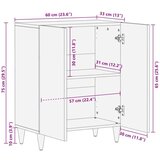 vidaXL omare za shranjevanje večbarvno 60 x 33.4 x 75.1 cm | Shoptok.si
