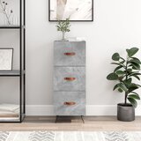  Komoda siva boja betona 34,5x34x90 cm od konstruiranog drva | shoptok.hr