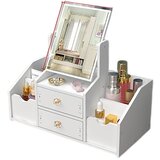 INF kozmetično ogledalo z velikim dvojnim predalom in prostorom za shranjevanje model 1, (21671601) | Shoptok.si