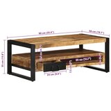  za kavu 90x50x36 cm Puno grubo drvo Mango | shoptok.hr