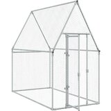  Kokošnjak srebrn 200x100x190 cm pocinkano jeklo | Shoptok.si