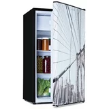 Klarstein coolart, 79L, kombinacija hladilnika z zamrzovalnikom, eek f, zamrzovalnik 9l, dizajnerska vrata
