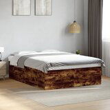  The Living Store Posteljni okvir dimljeni hrast 160x200 cm inženirski les - Posteljni Okvir, (21441469) | Shoptok.si