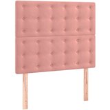  Posteljni okvir z vzglavjem roza 80x200 cm žamet, (20904541) | Shoptok.si