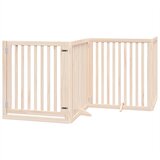  Vrata za pse s vratašcima 8 panela sklopiva 640 cm drvo topole | shoptok.hr