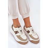 Boto Womens Sneakers On Chunky Platform Animal Print Beige Telanila | Shoptok.si