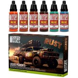Green Stuff World Liquid Pigments Rust Set 6x17ml | Set tečnih pigmenata Rust 6x17ml Cene