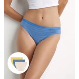 DIM LES POCKETS COTTON SLIP 3x - Women's cotton panties 3 pcs - light blue - orange - yellow | shoptok.hr