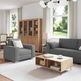 SOFA 3 pcs Tamno siva 219 x 80 x 82 cm Platnasta tkanina | shoptok.hr