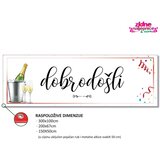 Vektor Grupa Svadbeni natpis "Dobrodošli" 300 x 100 cm | shoptok.hr