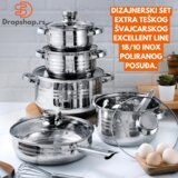 König Dizajnerski set Excellent Line 18/10 INOX poliranog posuđa | Eponuda.com