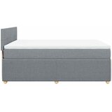  Krevet s oprugama i madracem svjetlosivi 140x190 cm od tkanine | shoptok.hr