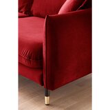 MID.YOU KOTNA SEDEŽNA GARNITURA, žamet temno rdeča | Shoptok.si