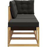 3 3 kom. Sekcionalna sofa Masivno bagremovo drvo, Tekstilen | shoptok.hr