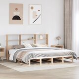 vidaXL Krevet s regalom za knjige bez madraca 180x200 cm masivno drvo Cijene