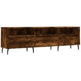 Maison Chic TV omarica - TV stojalo - Televizijska omarica dimljeni hrast 150x30x44,5 cm inženirski les, (21699805) | Shoptok.si