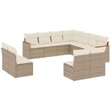  11-dijelni set vrtnih sofa od poliratana s jastucima bež | shoptok.hr