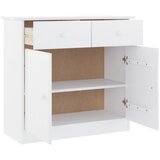  Komoda ALTA bijela 77 x 35 x 73 cm od masivne borovine | Eponuda.com