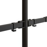  Dvojni nosilec za monitor črno jeklo VESA 75/100 mm, (21007404) | Shoptok.si