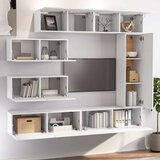  7-dijelni set TV ormarića bijeli od konstruiranog drva | shoptok.hr
