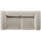 Cosmopolitan Design Bež sedežna garnitura iz rebrastega žameta 224 cm Bergano – | Shoptok.si