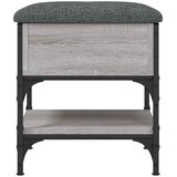  Klupa za cipele siva boja hrasta 42x42x45 cm konstruirano drvo | shoptok.hr