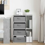  Kreveta s ladicama Betonski sivi 60 x 33,5 x 84 cm | shoptok.hr
