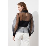 Trendyol Black Bow Detailed Organza Blouse | Shoptok.si