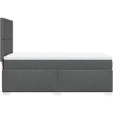  Krevet s oprugama i madracem tamnosivi 90 x 190 cm od tkanine | shoptok.hr