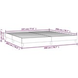 Box spring posteljni okvir temno rjav 200x200 cm blago, (20736119) | Shoptok.si
