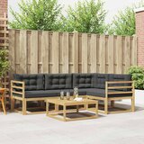  Set vanjskih sofa 5 pcs Bijela i antracit 79 x 79 x 37 cm | shoptok.hr