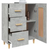  Komoda siva boja betona 69,5 x 34 x 90 cm od konstruiranog drva | Eponuda.com