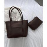 Dewberry 97735 Classic Womens Shoulder Bag with Wallet-KAHVE | Shoptok.si