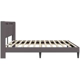  Krevetna konstrukcija Siva 180 x 200 cm Umjetna koža | shoptok.hr