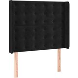  Box spring postelja z vzmetnico LED črna 100x200 cm žamet, (20790566) | Shoptok.si