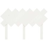  Uzglavlje za krevet Bijela 122 5x3x80 5 cm od masivne borovine | shoptok.hr