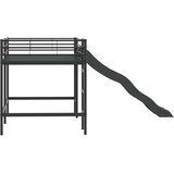  Krevet na kat za djecu s toboganom Crna i antracit 80 x 200 cm | shoptok.hr