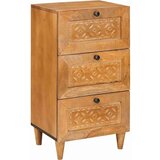 vidaXL Strani šal s predalom Svetlo rjava 33,5 x 40 x 75 cm | Shoptok.si