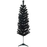  Umjetno usko božićno drvce s kuglicom 150 cm 150 LED lampica - 150 cm s LED-ima i zlatnim/bronzanim kuglicama | shoptok.hr